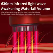 Electric Vibration Massage Comb Red Light Therapy Hair Growth Massage Scalp Brush Anti Hair Loss Liquid Oil Applicator Hair